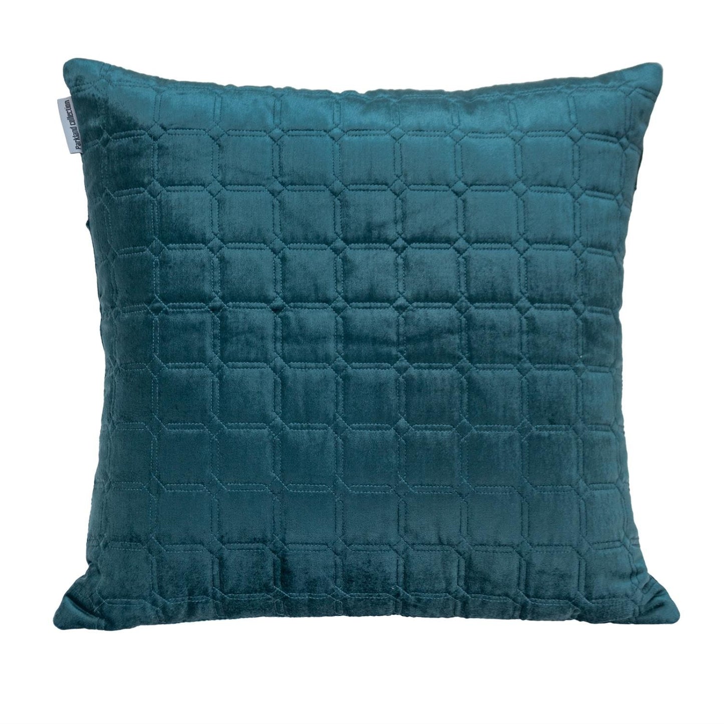 20" Teal Cotton Blend Throw Pillow-1